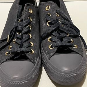 Converse. A denim like blue.